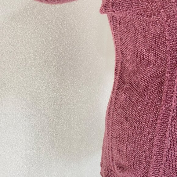 Angel of the North Anthro Cowl Neck Sweater Womens XS Pink Chunky Knit - Picture 7 of 16